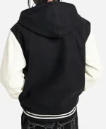 True Religion 2 Tone Black And White Varsity Jacket