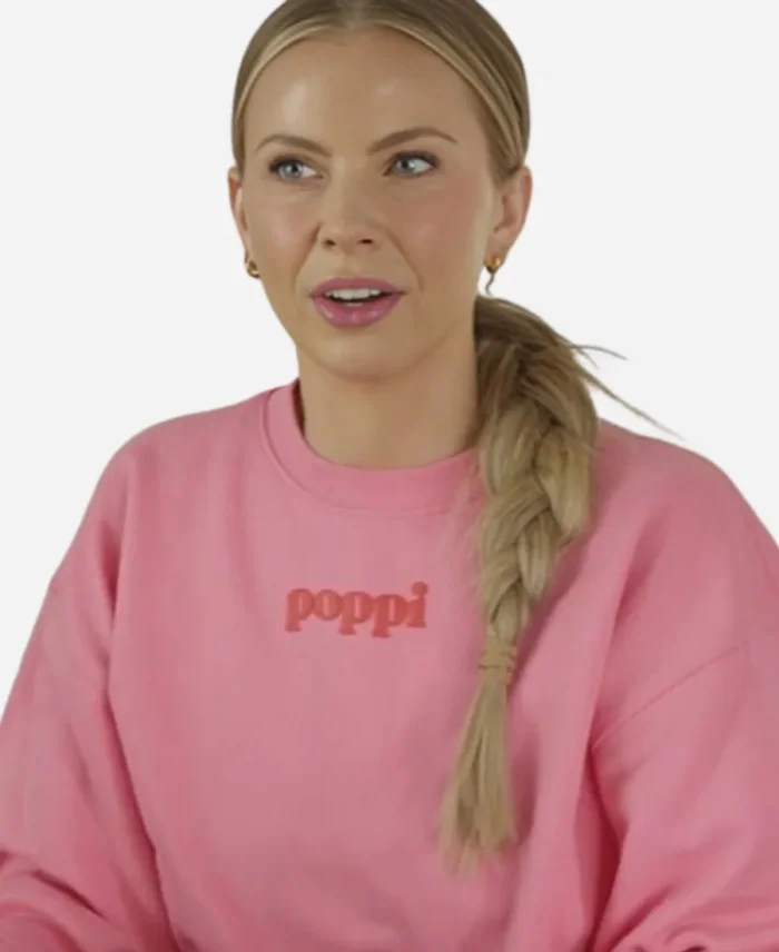 Tv Series The Secret Lives of Mormon Wives Mayci Neeley Pink Crewneck Graphic Sweatshirt