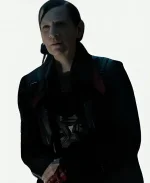 Vadic Star Trek Picard S03 Black Leather Coat