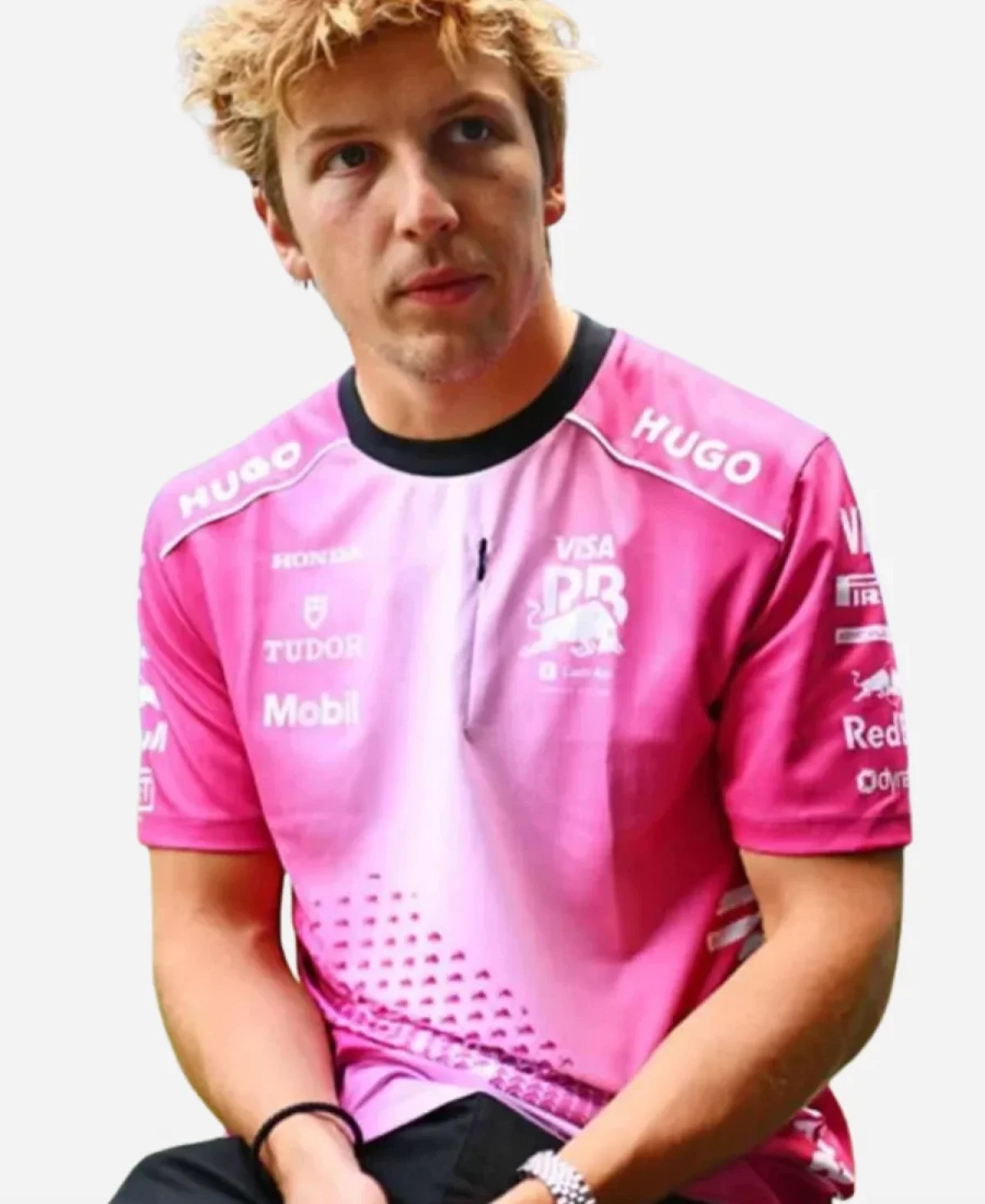 Visa Cash App RB 2025 Grand Prix Miami Pink T-Shirt
