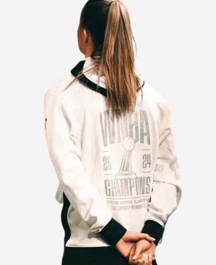 WNBA Champions Nike Fenty Beauty New York Liberty Ring Night Zip-Up White Hoodie Jacket