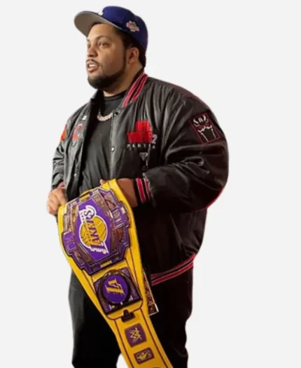 WWE Monday Night Raw Netflix’s Premiere O‘Shea Jackson Black Varsity Jacket