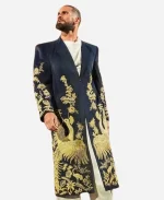 WWE RAW Seth Rollins Golden Peacock Coat