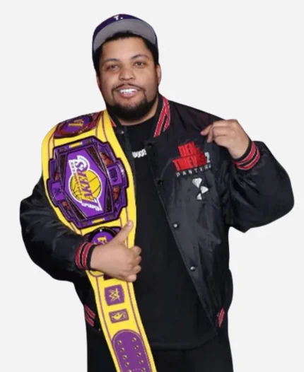WWE Raw O’Shea Jackson Jr Black Varsity Jacket