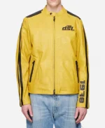 Watch What Happens Live 2025 Ciara Miller Yellow Leather Jacket