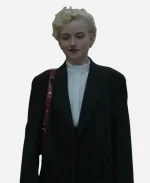 Wolf Man 2025 Julia Garner Black Wool Blazer