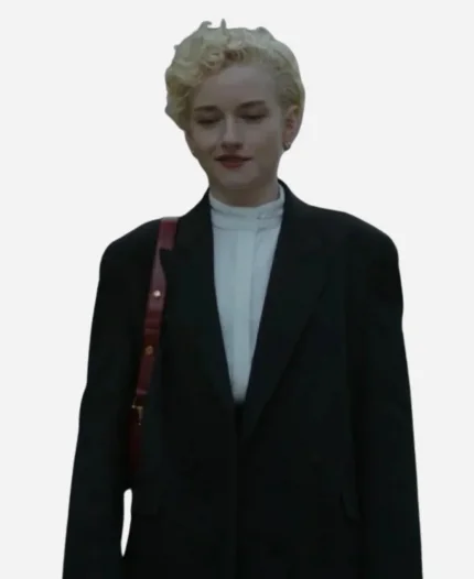 Wolf Man 2025 Julia Garner Black Wool Blazer
