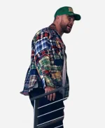 World Series 2023 Travis Kelce Multicolor Patchwork Checked Jacket