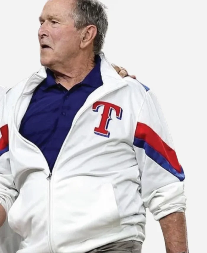 World Series Texas Rangers George W Bush White Jacket