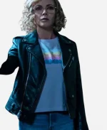 Yel­low­jack­ets S03 Christi­na Ric­ci Black Leather Jacket