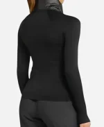Zella Hybrid Black Quilted Jacket For Sale