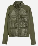 Zella Hybrid Green Quilted Jacket