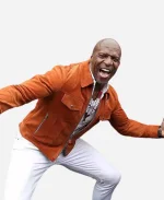 109th Running of the Indianapolis 500 Terry Crews Brown Suede Leather Jacket