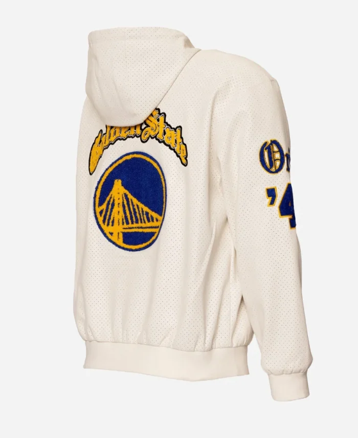 Jeff Hamilton Golden State Warriors 1946 Lightweight White Jacket