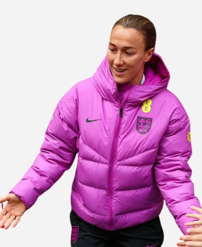 2025 England Women’s National Football Lionesses Nike Purple Puffer Jacket 