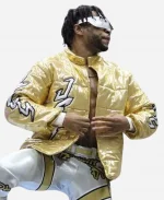 AEW 2025 Kevin Knight Golden Puffer Jacket