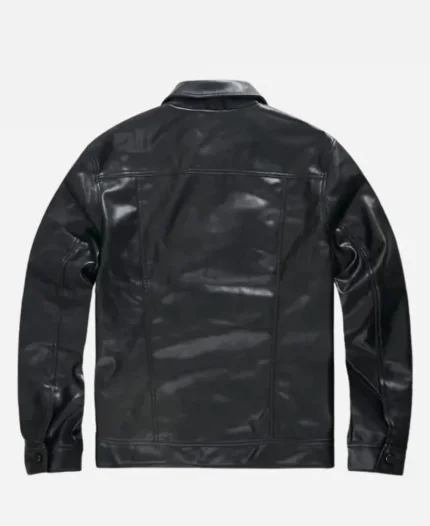 AEW Collision Season 03 Adam Copeland Trucker Black Leather Jacket