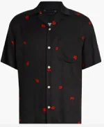 Aaron Paul Hot Ones S27 Poppy Embroidered Short Sleeve Shirt