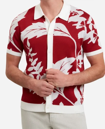 Access Hollywood 2025 Adam Roberts Red Floral Shirt