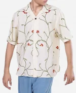 Access Hollywood 2025 Scott Evans Red Floral White Camp Shirt