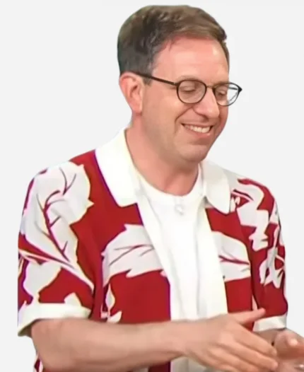 Access Hollywood Adam Roberts Red Floral Shirt