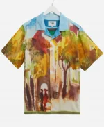 Access Hollywood Scott Evans Abstract Printed Shirt For Sale