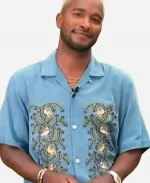 Access Hollywood Scott Evans Floral Shirt
