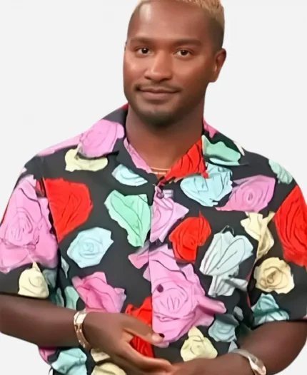 Access Hollywood Scott Evans Multicolored Floral Print Shirt