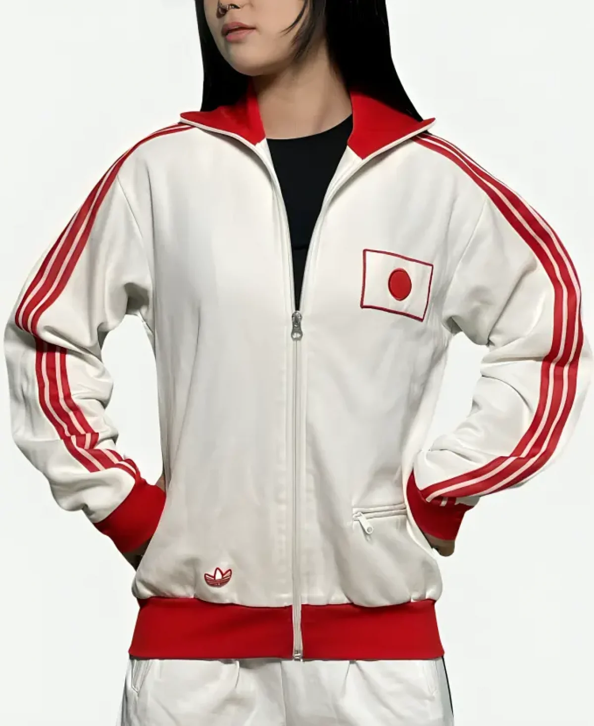 Adidas Japan Signature Detailing White Track Jacket - Jacket Era