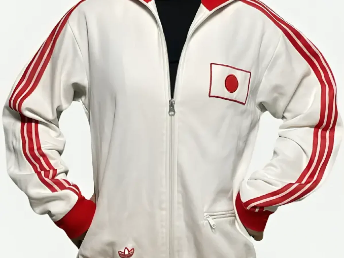 adidas I ♥ TOKYO ジャージジャケット ホワイト レッドライン Adidas Japan Signature Detailing White Track Jacket - Jacket Era