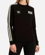 Adidas Originals x Oasis Black Crewneck Sweatshirt For Sale
