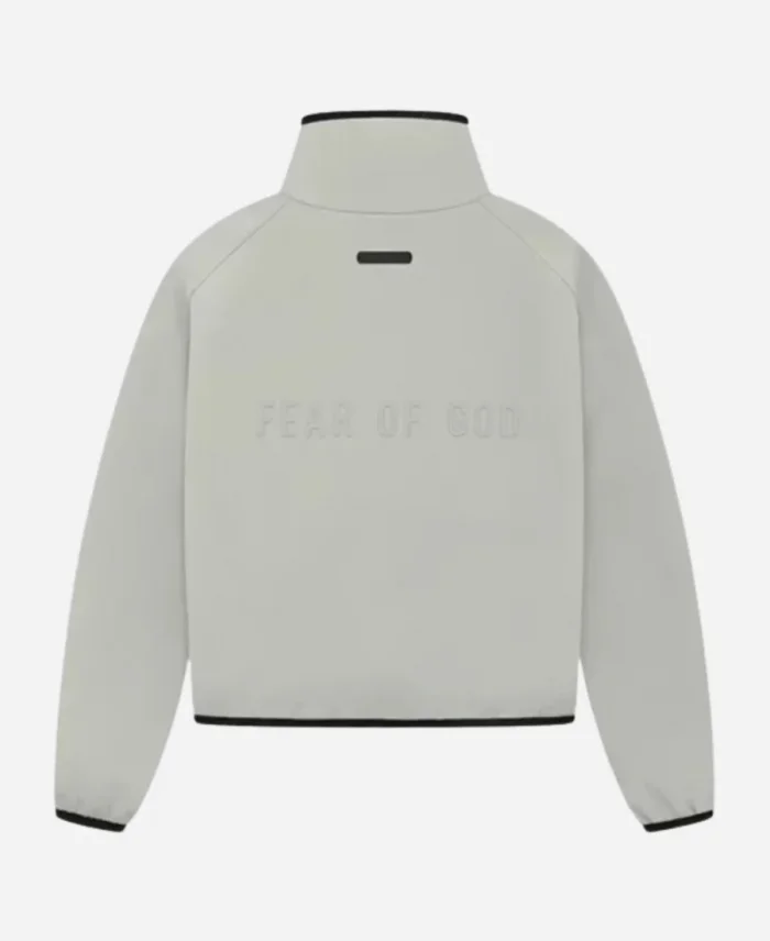 Adidas x Fear of God Essentials Athletics Fleece Grey Track Jacket For Women’s