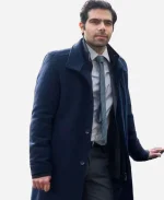 Ali Ariaie Patience 2025 DC Will Akbari Blue Wool Coat