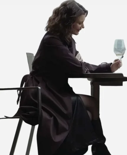 Alice MobLand SO1 2025 Emily Barber Burgundy Trench Coat