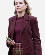 Alison Woods Tv Series Code Of Silence 2025 Rose Ayling-Ellis Maroon Blazer
