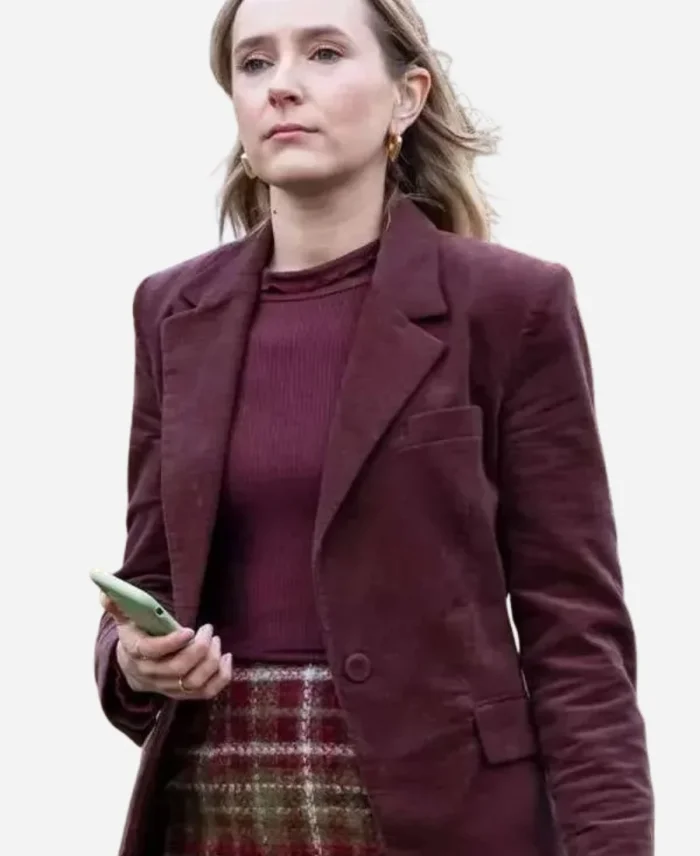 Alison Woods Tv Series Code Of Silence 2025 Rose Ayling-Ellis Maroon Blazer