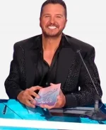 American Idol 2025 Luke Bryan Black Embellished Blazer