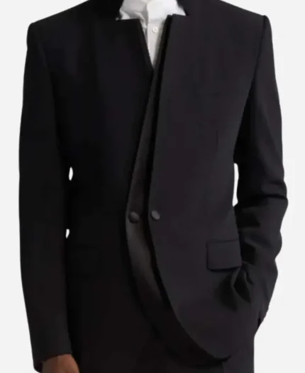 American Idol S21 2025 Lionel Richie Black Layered Blazer