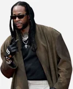 American Rapper 2 Chainz BET Awards 2025 Brown Trench Coat