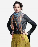 Americana Alice TV Movie Garano Asymmetrical Black Leather Jacket