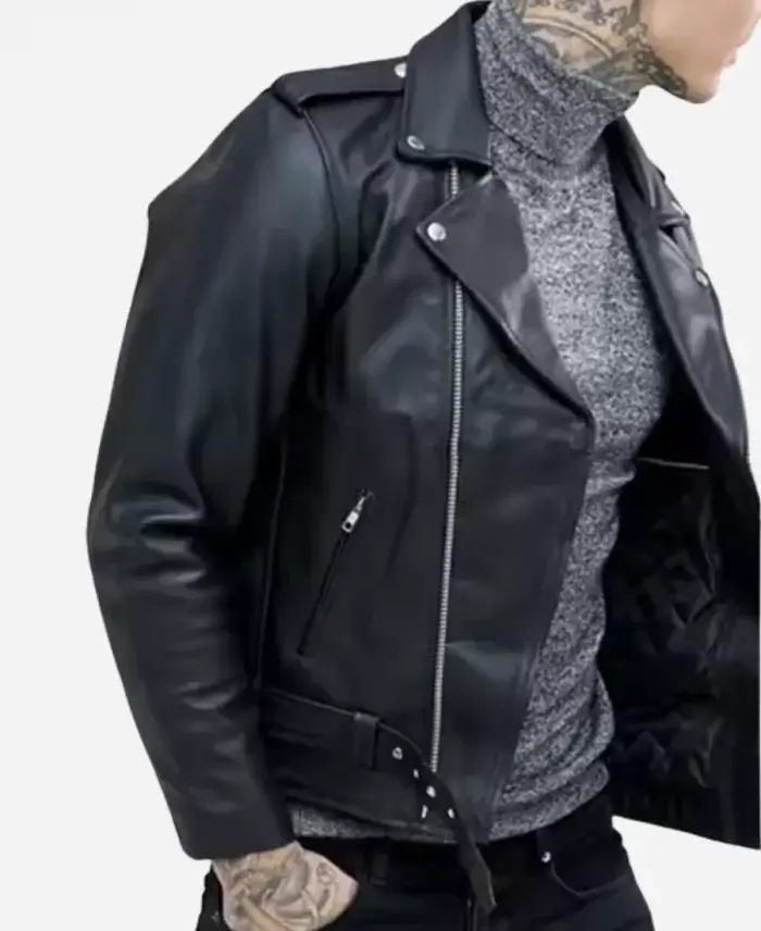 An t-Eilean Andrew MacInnes Leather Biker Jacket