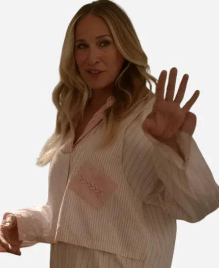 And Just Like That S03 Sarah Parker Striped Pajama
