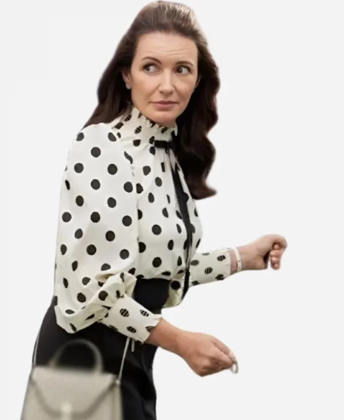 And Just Like That S3 Kristin Davis Polka Dot Blouse