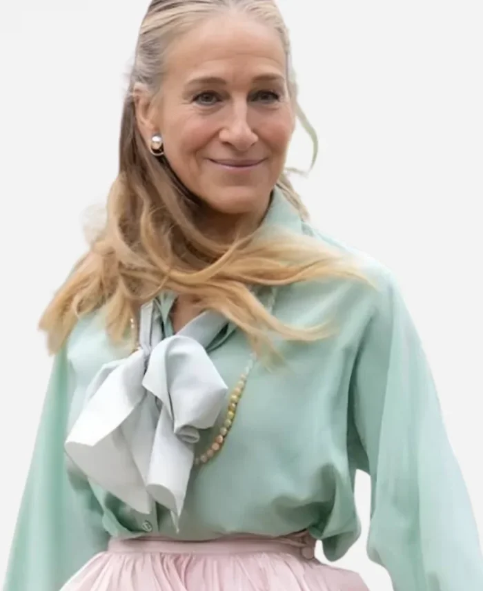 And Just Like That Sarah Jessica Parker Bow Blouse