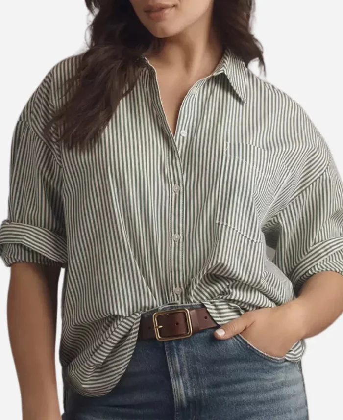 Annie Murphy Imogen Striped Shirt Nine Perfect Strangers S02