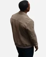 Ashley Walters Tv Series Missing You 2025 Josh Buchanan Beige Suede Bomber Jacket