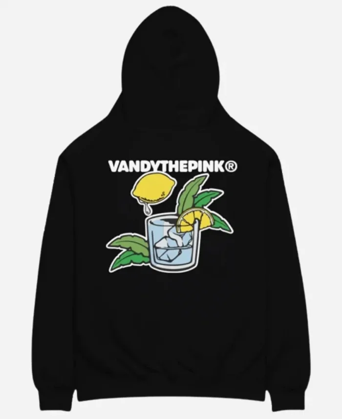 Ateez X Vandi The Pink lemon Drop Black Hoodie