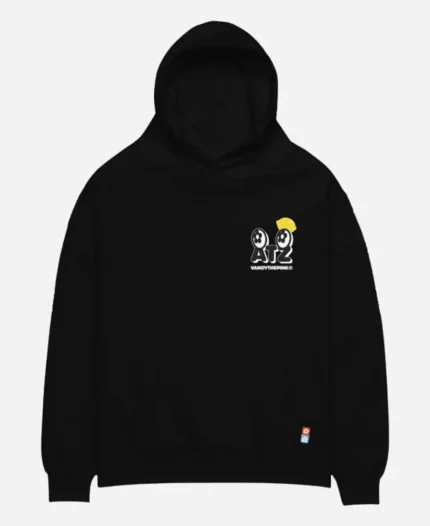 Ateez X Vandi The Pink lemon Drop Black Pullover Hoodie
