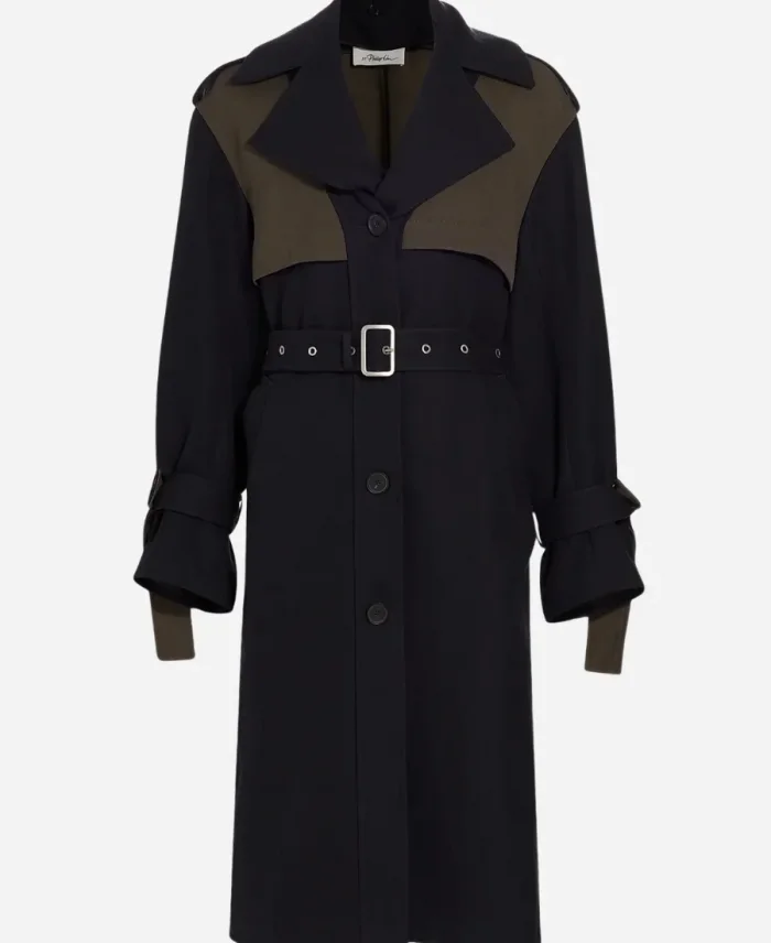 Athena Grant TV Series 9-1-1 Season 08 Angela Bassett Two-Tone Trench Coat