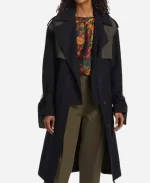 Athena Grant TV Series 9-1-1 Season 08 Angela Bassett Two-Tone Trench Coat For Sale